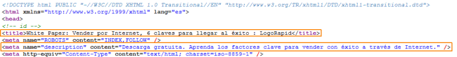 Cómo redactar los meta tags