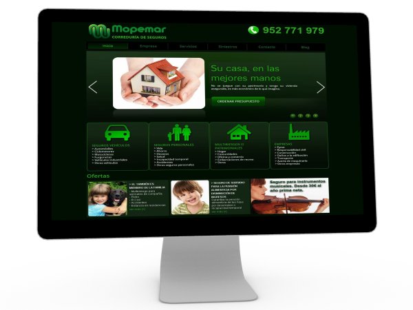 Diseño de página web de Mopemar Diseño de página web de Mopemar