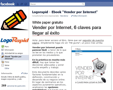 Mini web en Facebook